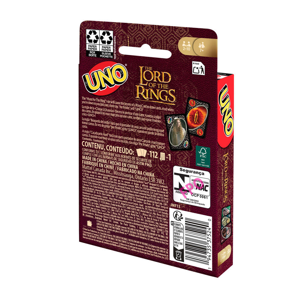 Jogo de cartas UNO O Senhor dos Anéis