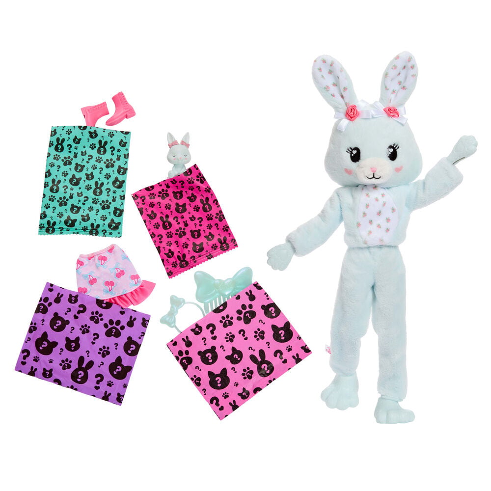 Boneca Coelhinho Menta Cutie Reveal Laços Doces Barbie