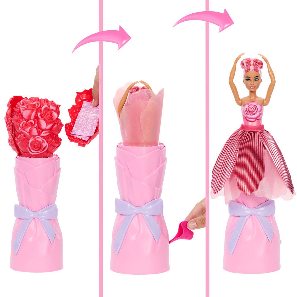 Boneca Rosa Vermelha Petal Pop Barbie