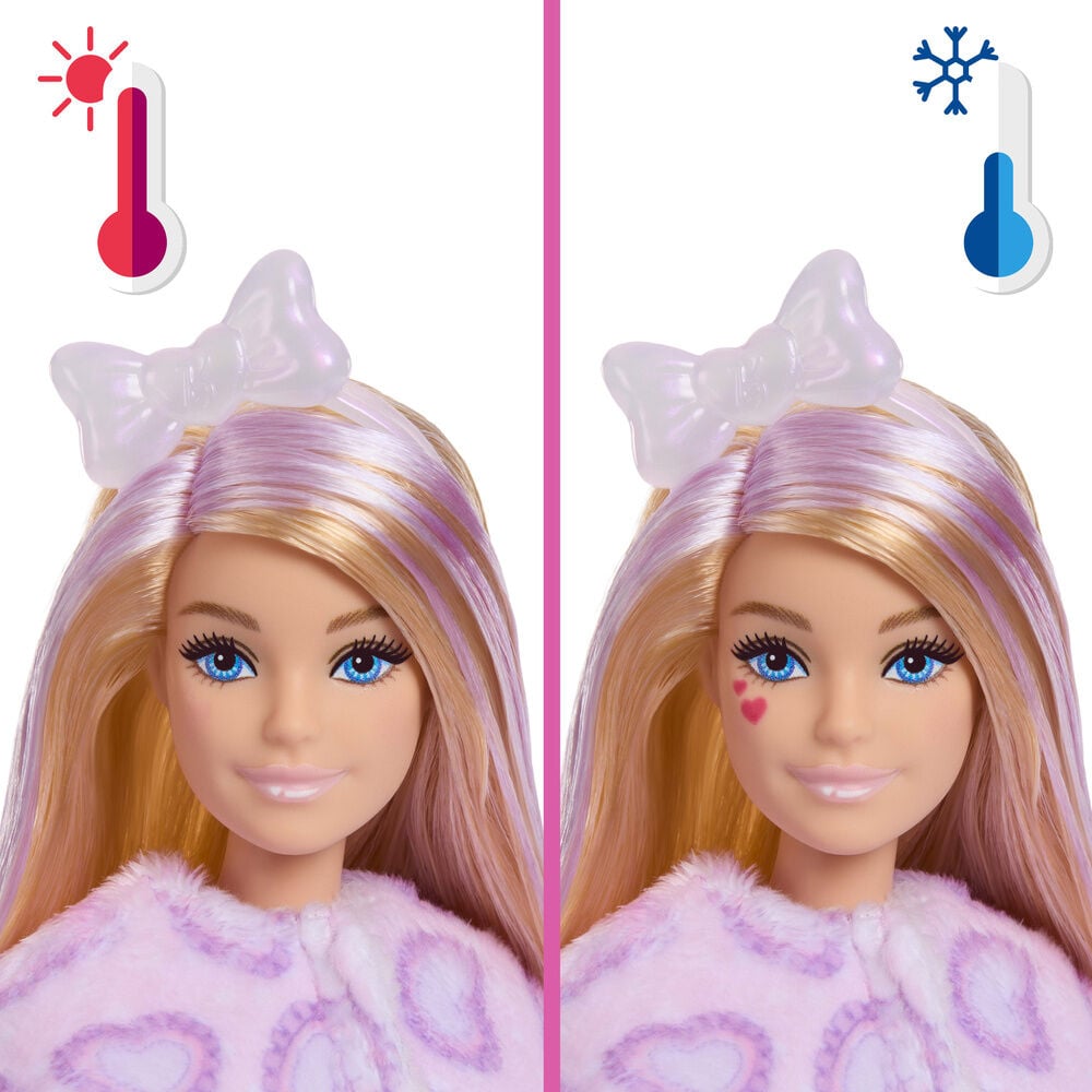 Boneca Gatinho Lilás Cutie Reveal Laços Doces Barbie