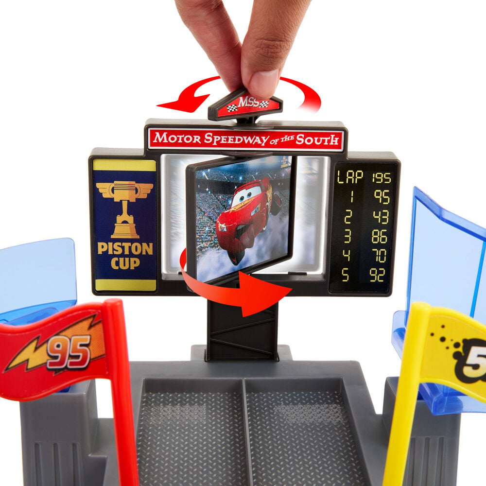 Pista de Corridas Copa Piston Salto Rayo McQueen Cars Disney Pixar