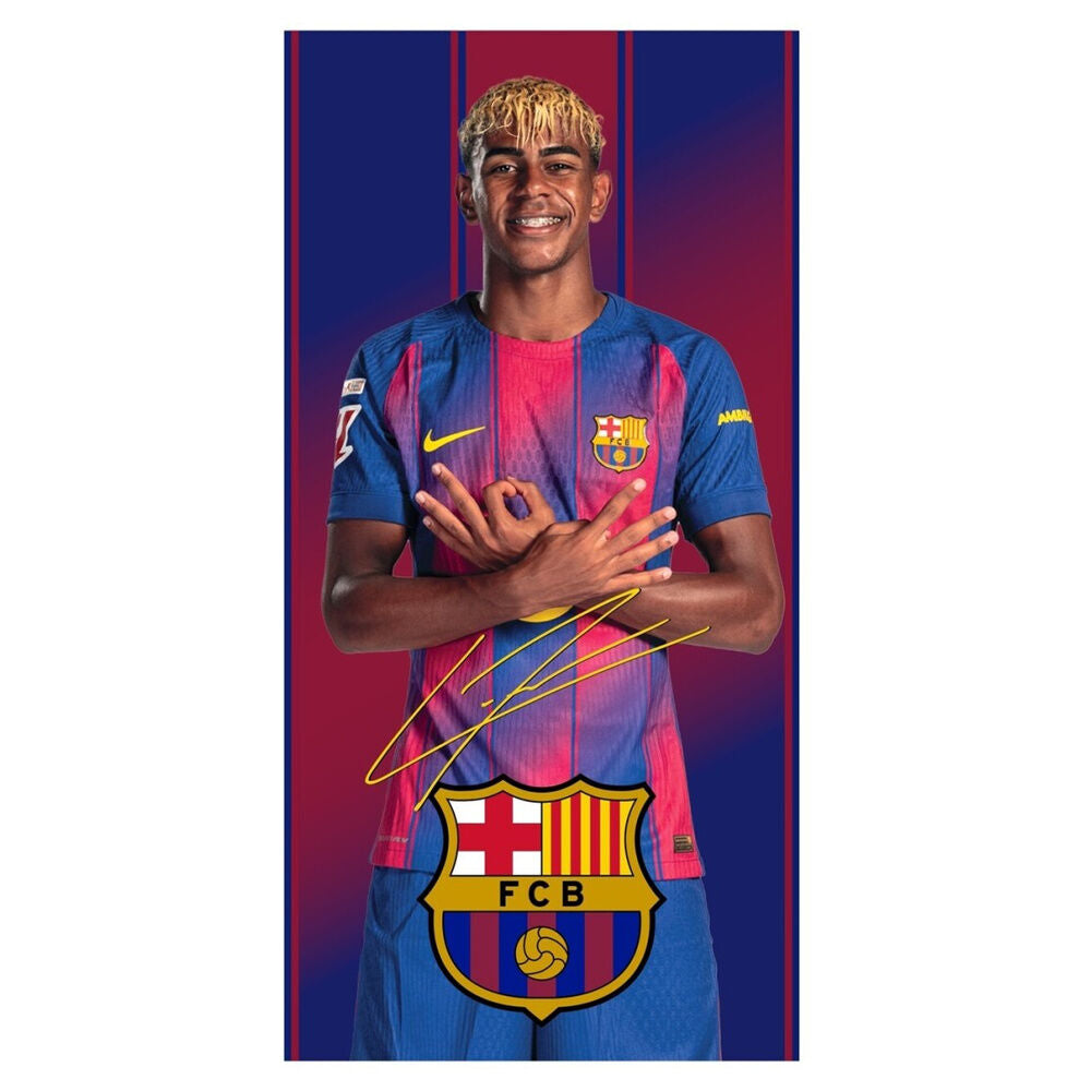 Toalha Lamine Yamal F.C Barcelona microfibra