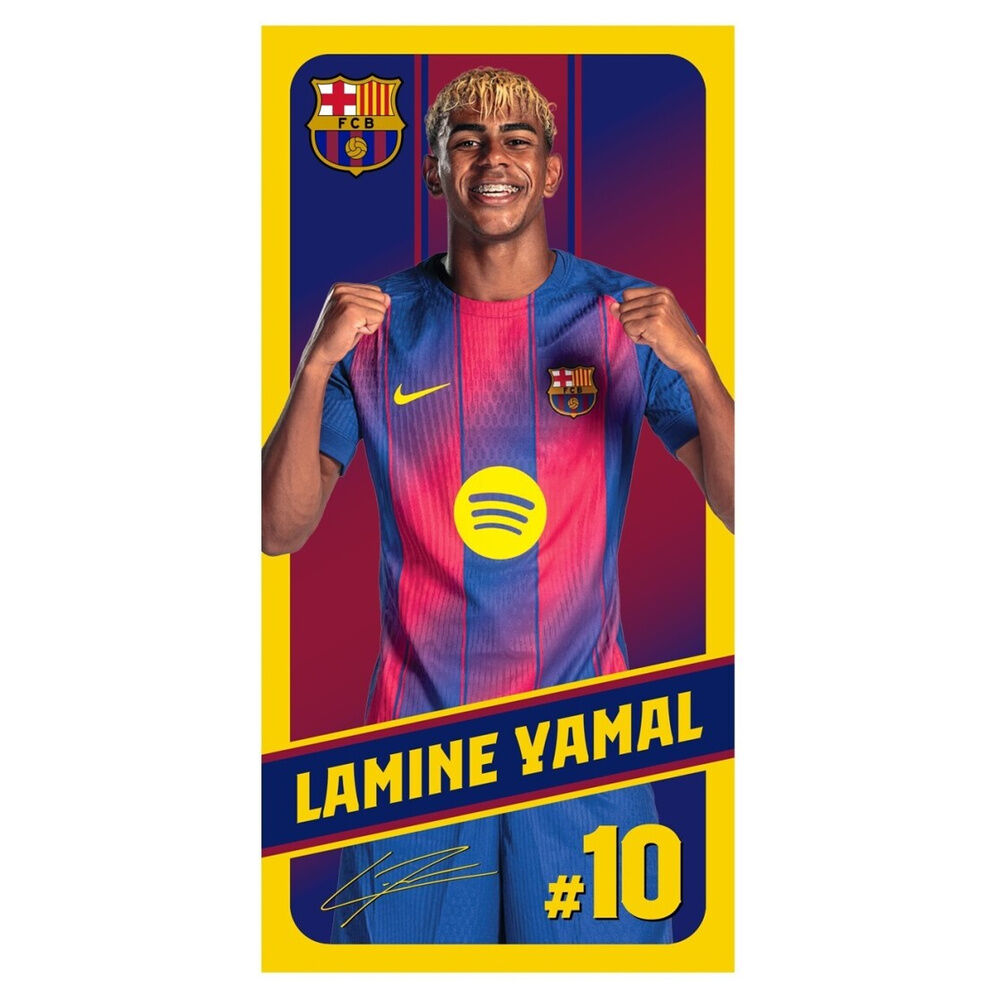 Toalha Lamine Yamal F.C Barcelona microfibra
