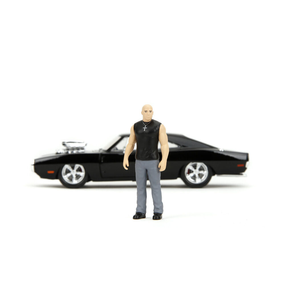 Conjunto figura Dominic Toretto & Carro Dodge Charger R/T Fast & Furious