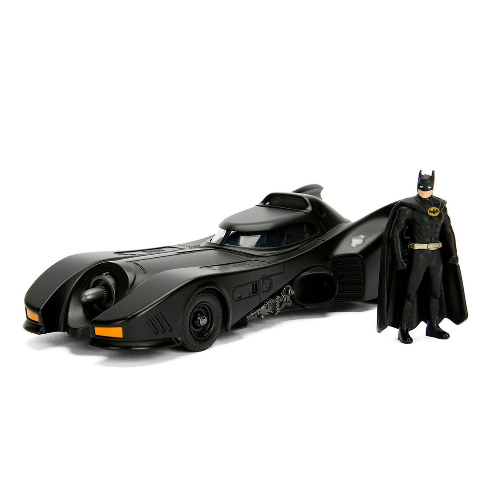 Conjunto figura Batman + Carro Batman Batmobile metal DC Comics