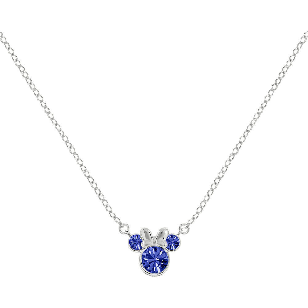 September Minnie Disney silver pendant