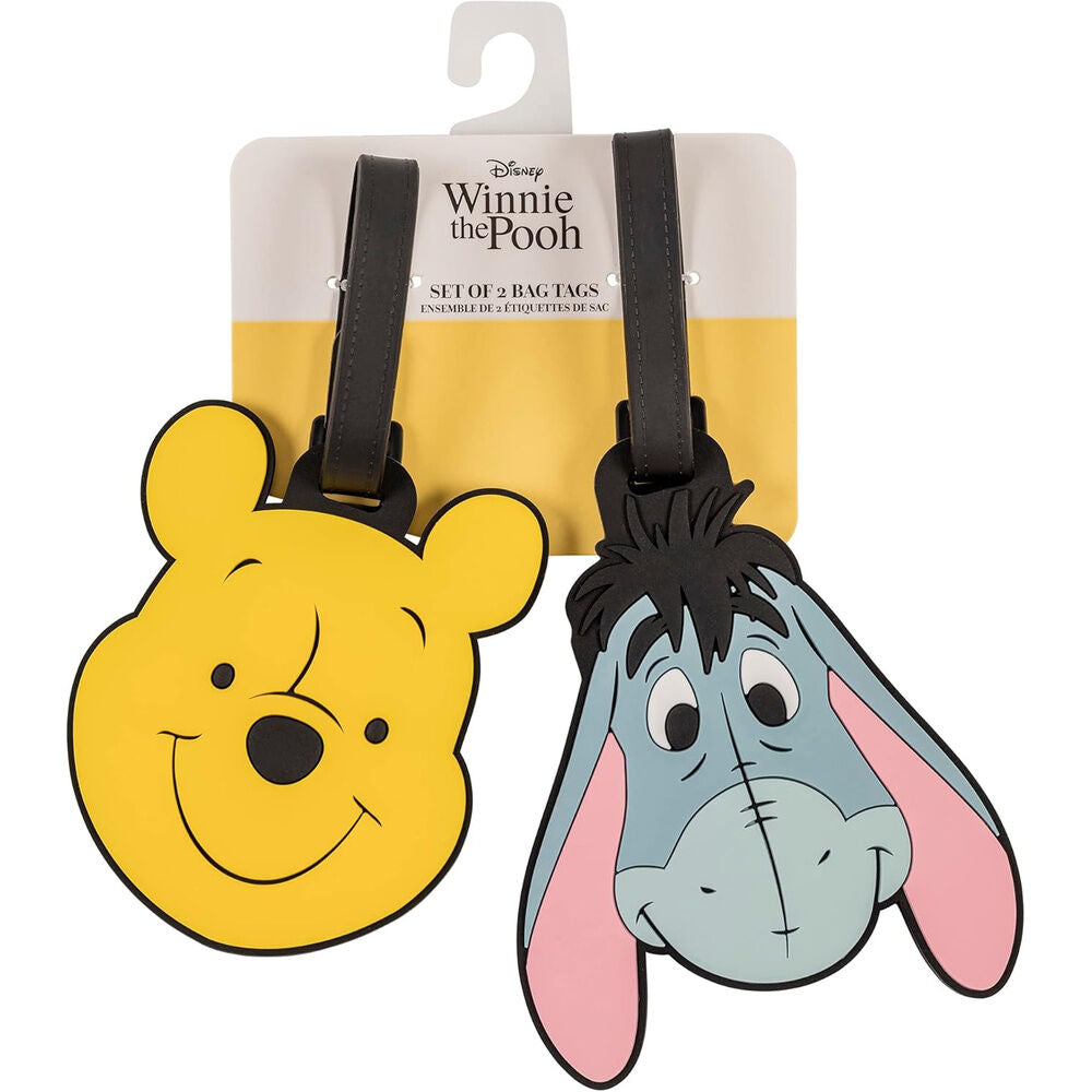 Conjunto de 2 etiquetas de bagagem Winnie the Pooh Disney