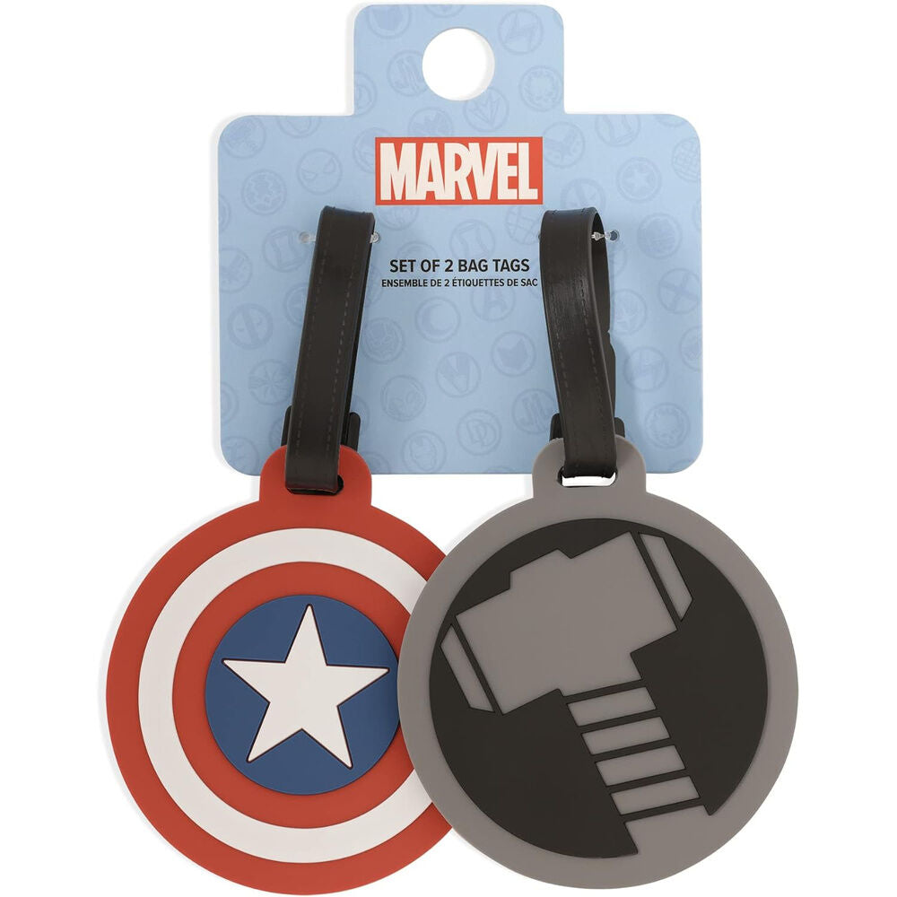 Conjunto de 2 etiquetas de bagagem Vingadores da Marvel