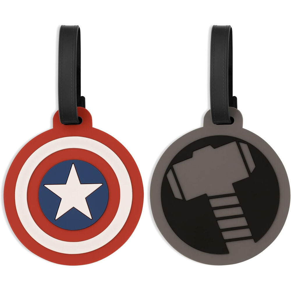 Conjunto de 2 etiquetas de bagagem Vingadores da Marvel