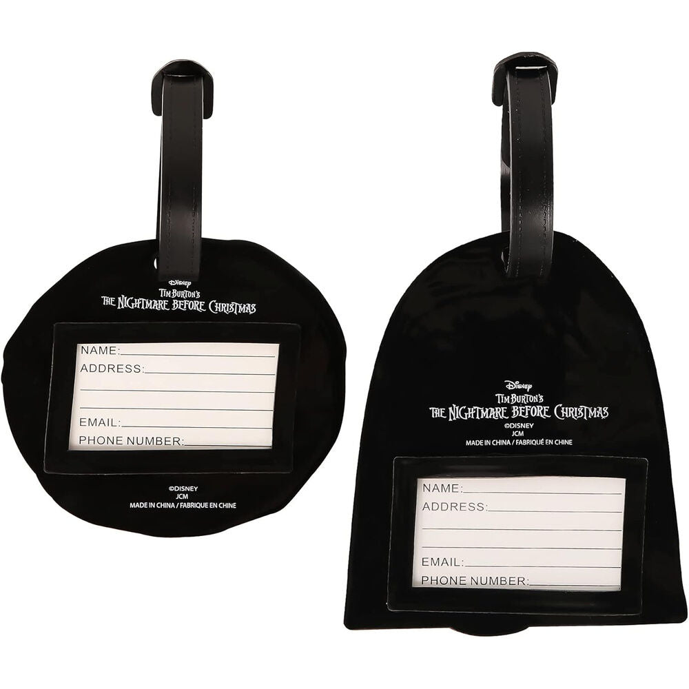 Conjunto de 2 etiquetas de bagagem do filme "O Estranho Mundo de Jack" da Disney