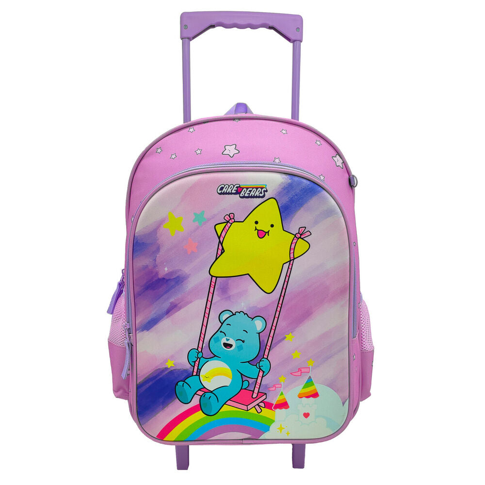 Conjunto de Trolley 43cm + lancheira + estojo Ursos Amoroso