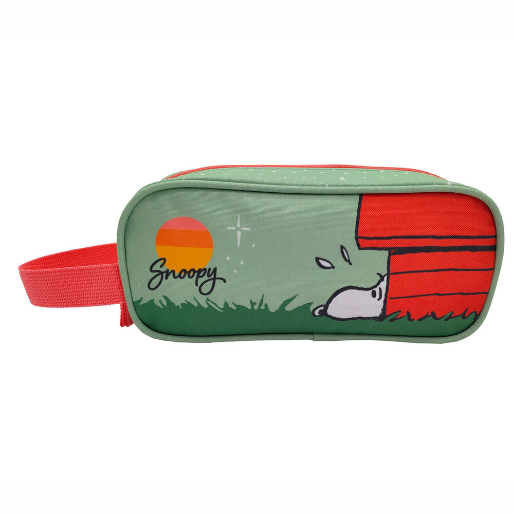 Conjunto de Trolley 50cm + lancheira + estojo Snoopy