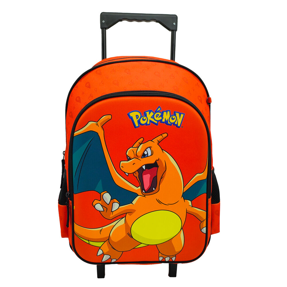 Conjunto de Trolley 43cm + lancheira + estojo Pokemon