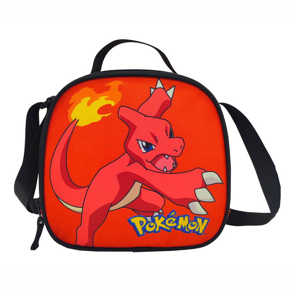 Conjunto de Trolley 50cm + lancheira + estojo Pokemon