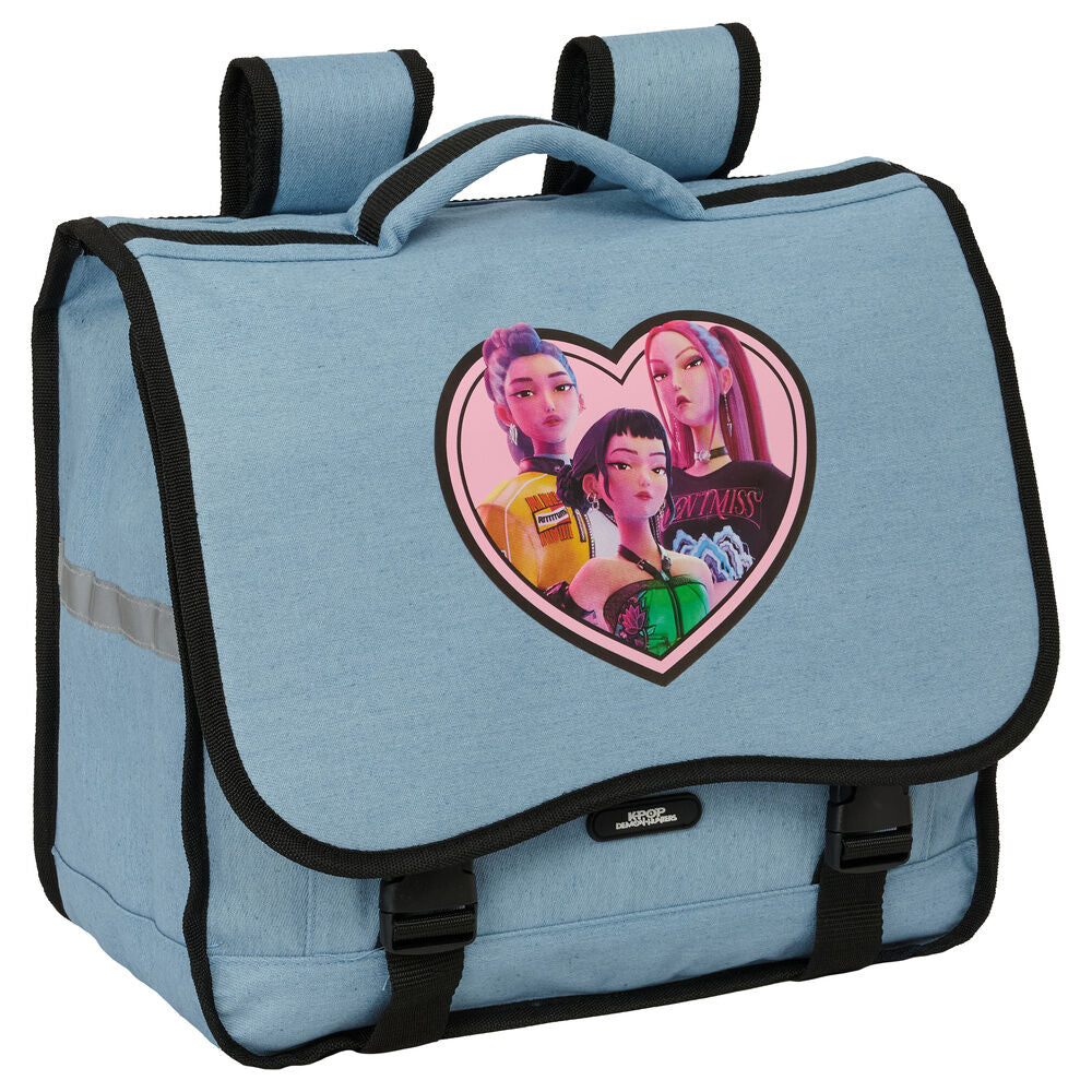 Mochila Carteira Huntrix K-Pop Demon Hunters 40cm