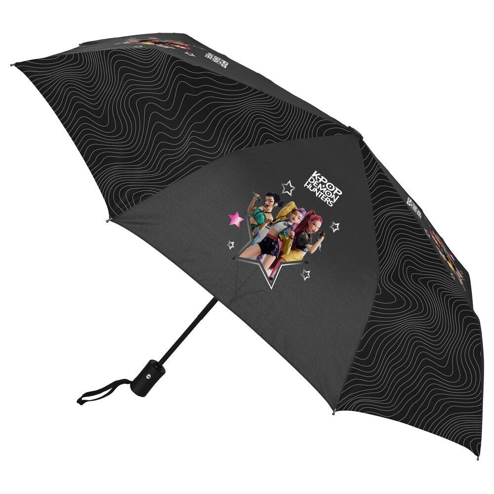 Guarda-chuva dobrável Energy automático de 58 cm com estampado K-Pop Demon Hunters