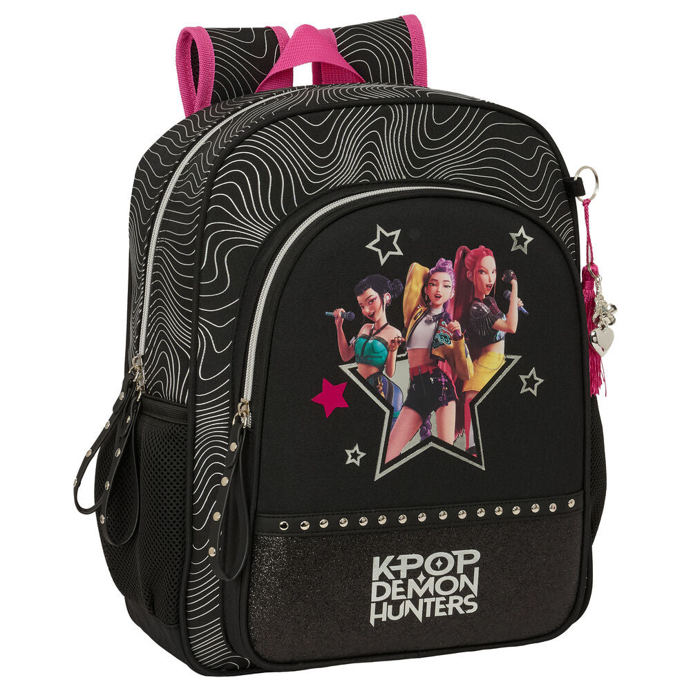 Mochila Energy K-Pop Demon Hunters 38cm adaptável