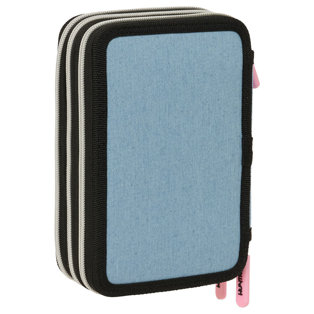 Triple pencil case Huntrix K-POP Demon Hunters with 37 pieces