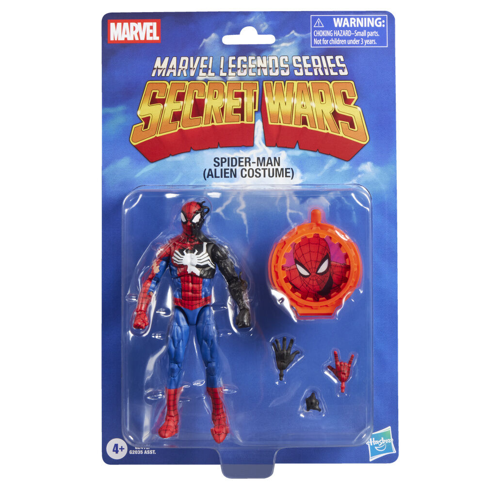 Figura Spiderman Alien Costume Secret Wars Marvel Legends Series 15 cm - imagem 1