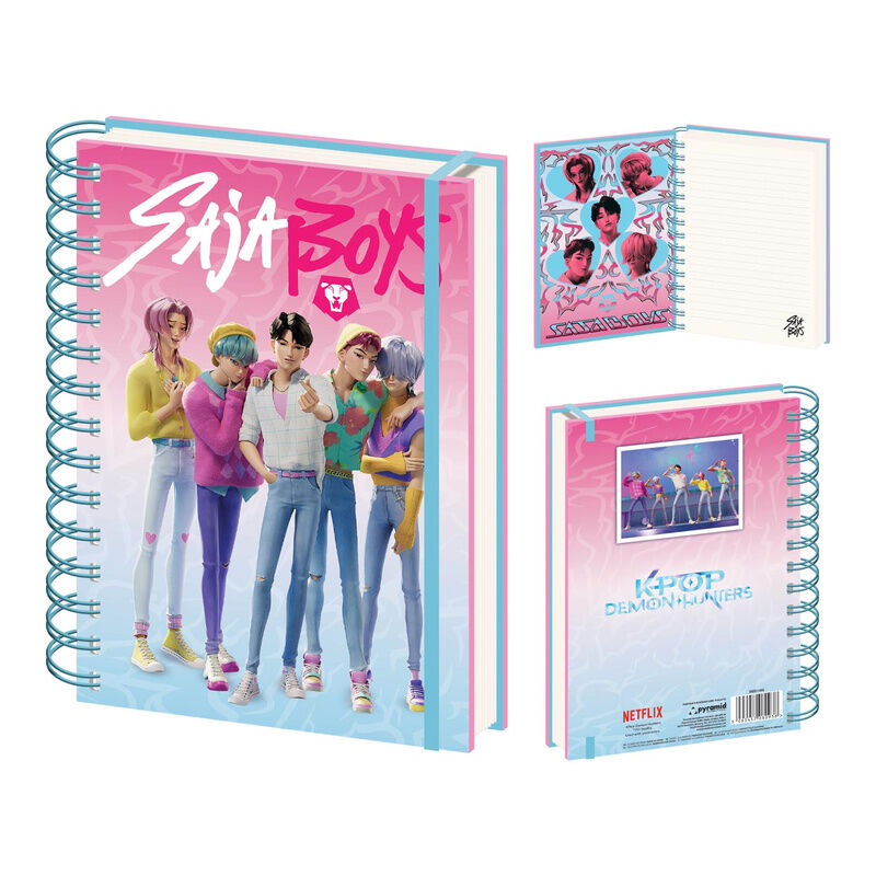 Caderno A5 Saja Boys K-POP Demon Hunters