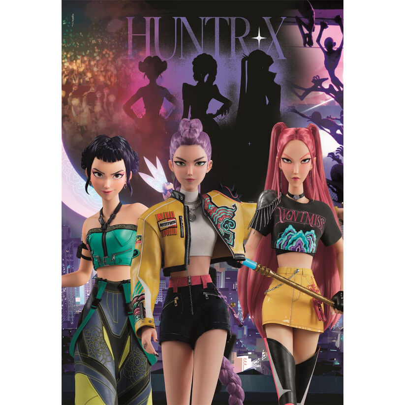 Puzzle 2 K-POP Demon Hunters 500 piezas + póster incluido