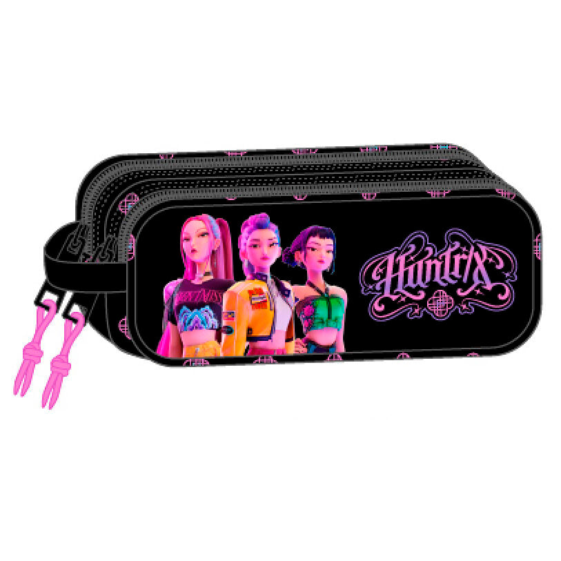 Estojo duplo 3D Negra K-POP Demon Hunters