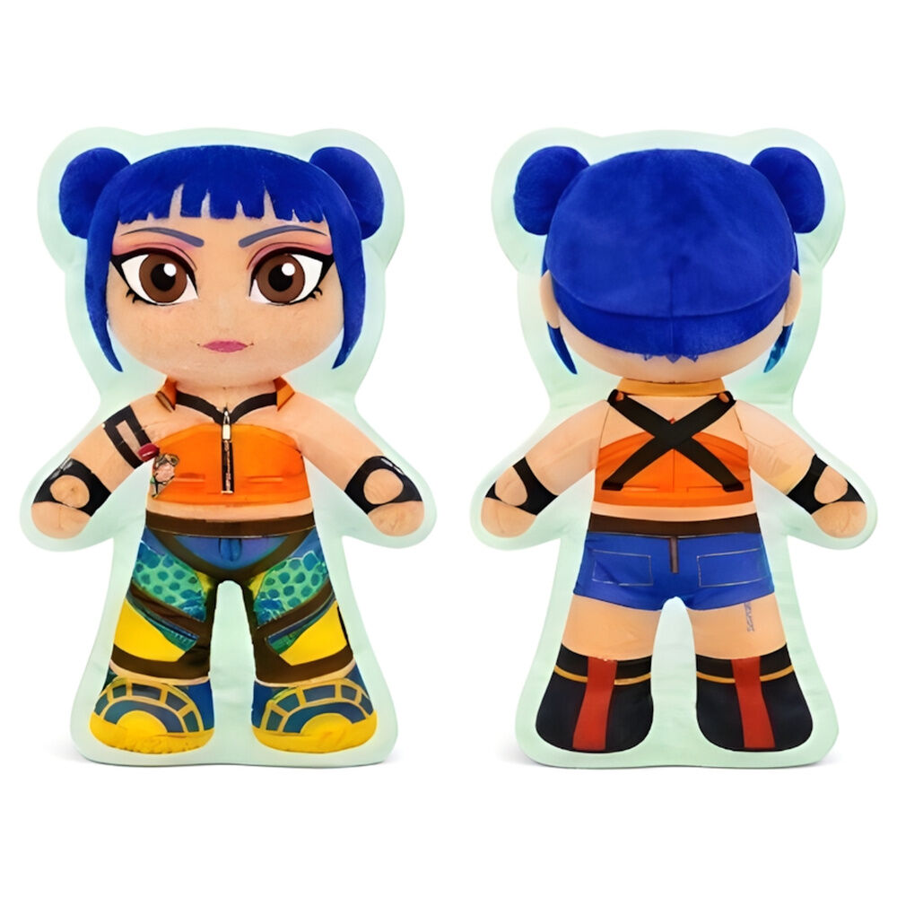 Almofada 3D Azul Zoey K-POP Demon Hunters 45cm