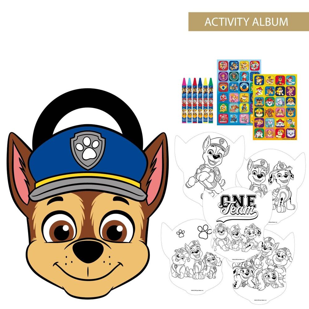 Album de atividade para colorir Chase Patrulha Pata