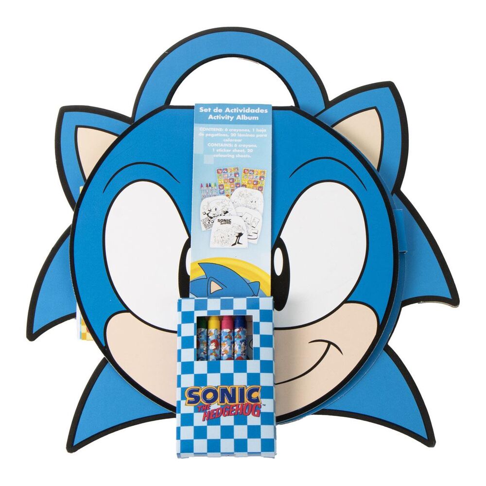 Album de atividades para colorir Sonic the Hedgehog