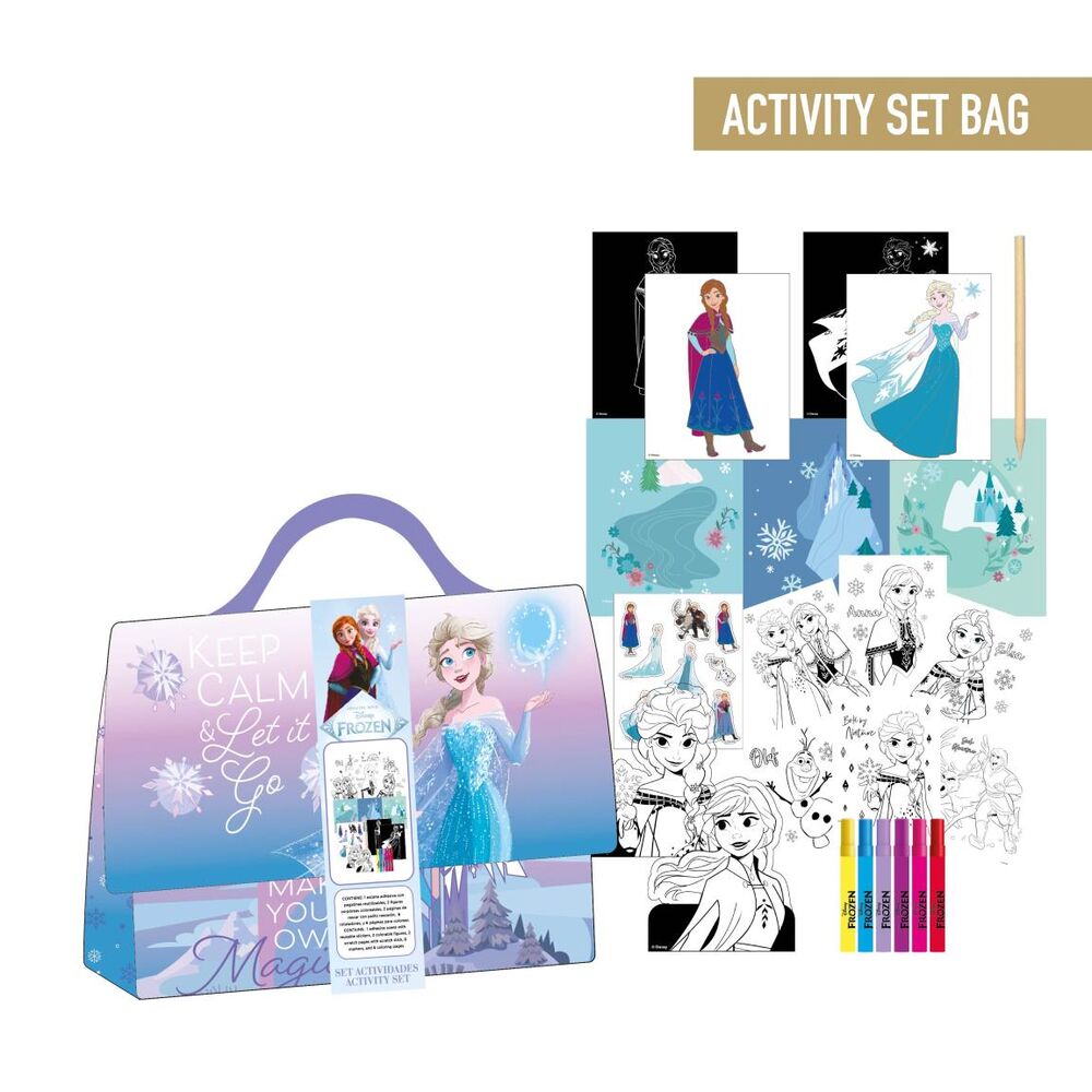 Bolsa conjunto para colorir Frozen Disney