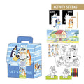 Conjunto de mochila Bluey para colorir