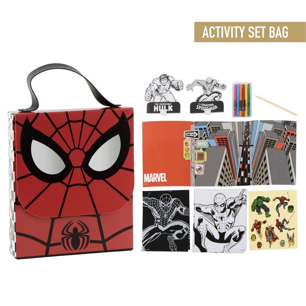 Conjunto para colorir Spiderman Marvel