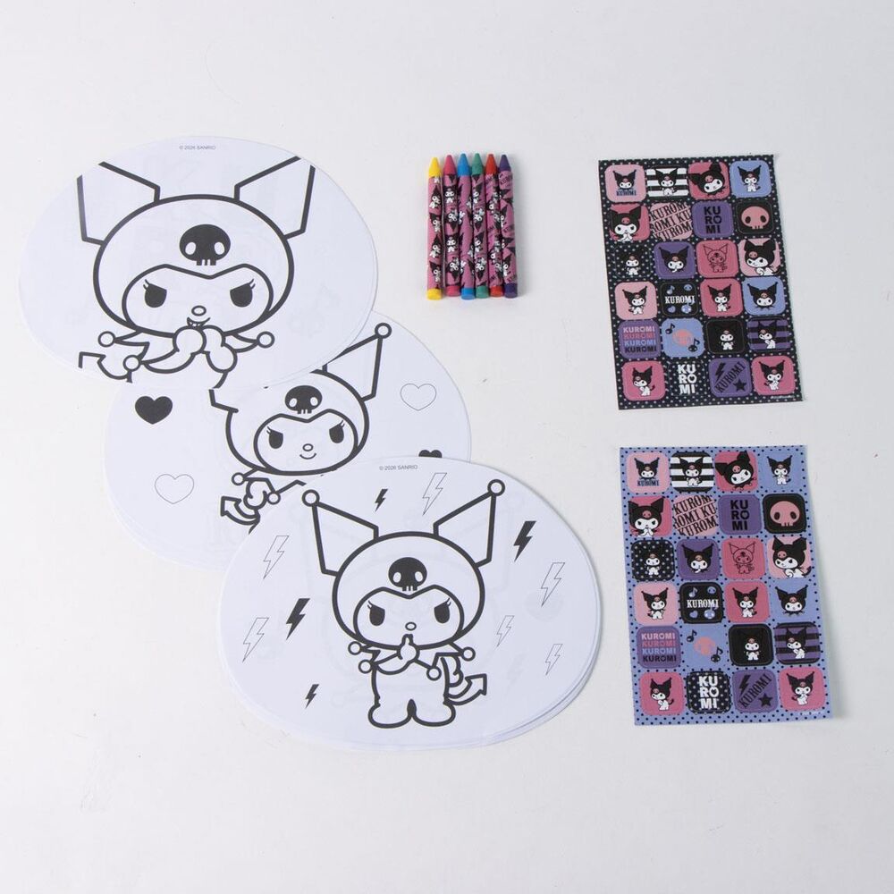Álbum de actividades para colorear Kuromi Hello Kitty