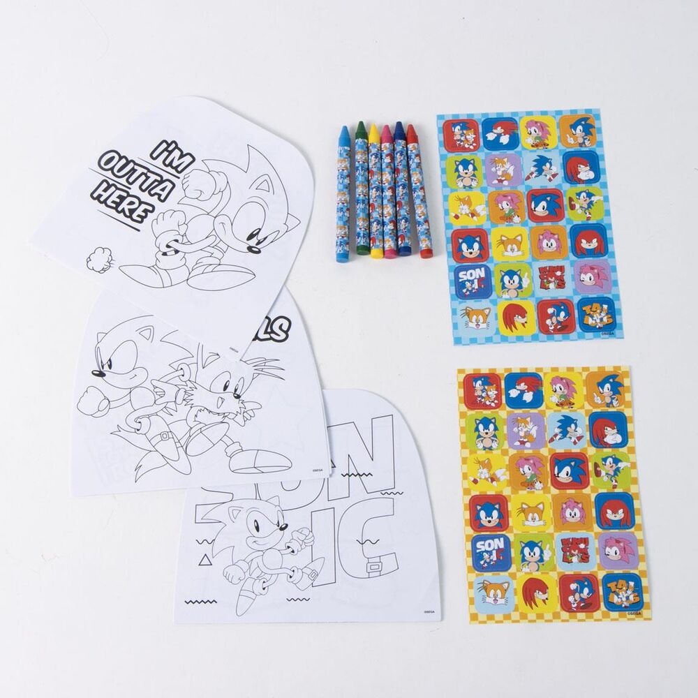Album de atividades para colorir Sonic the Hedgehog