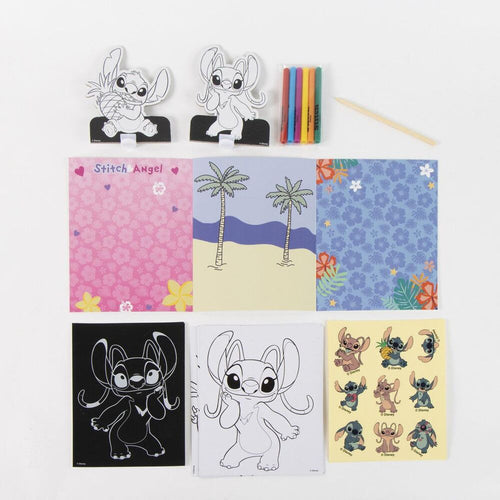 Set de papelería para colorear Stitch Disney