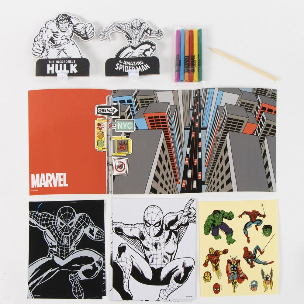 Conjunto para colorir Spiderman Marvel