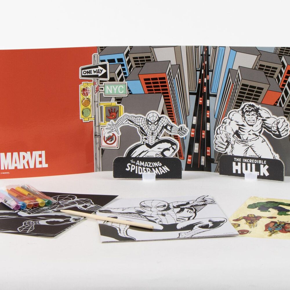 Conjunto para colorir Spiderman Marvel
