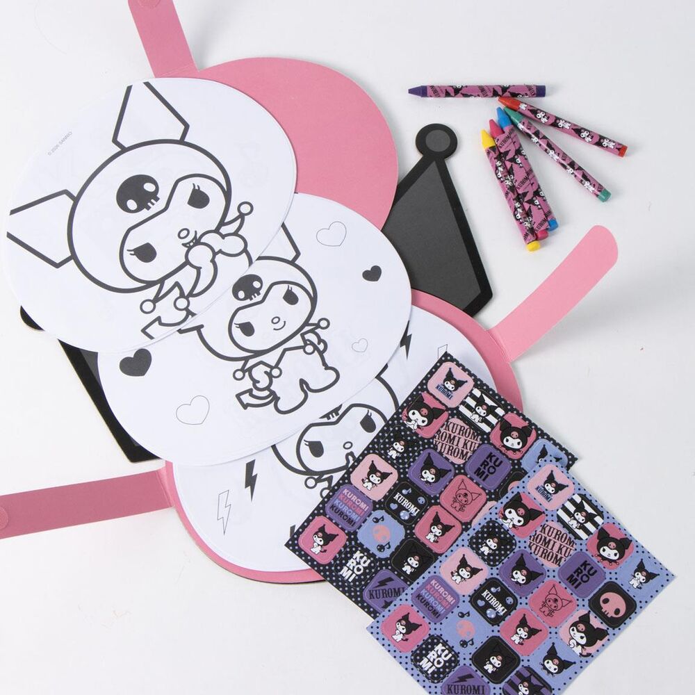 Álbum de actividades para colorear Kuromi Hello Kitty