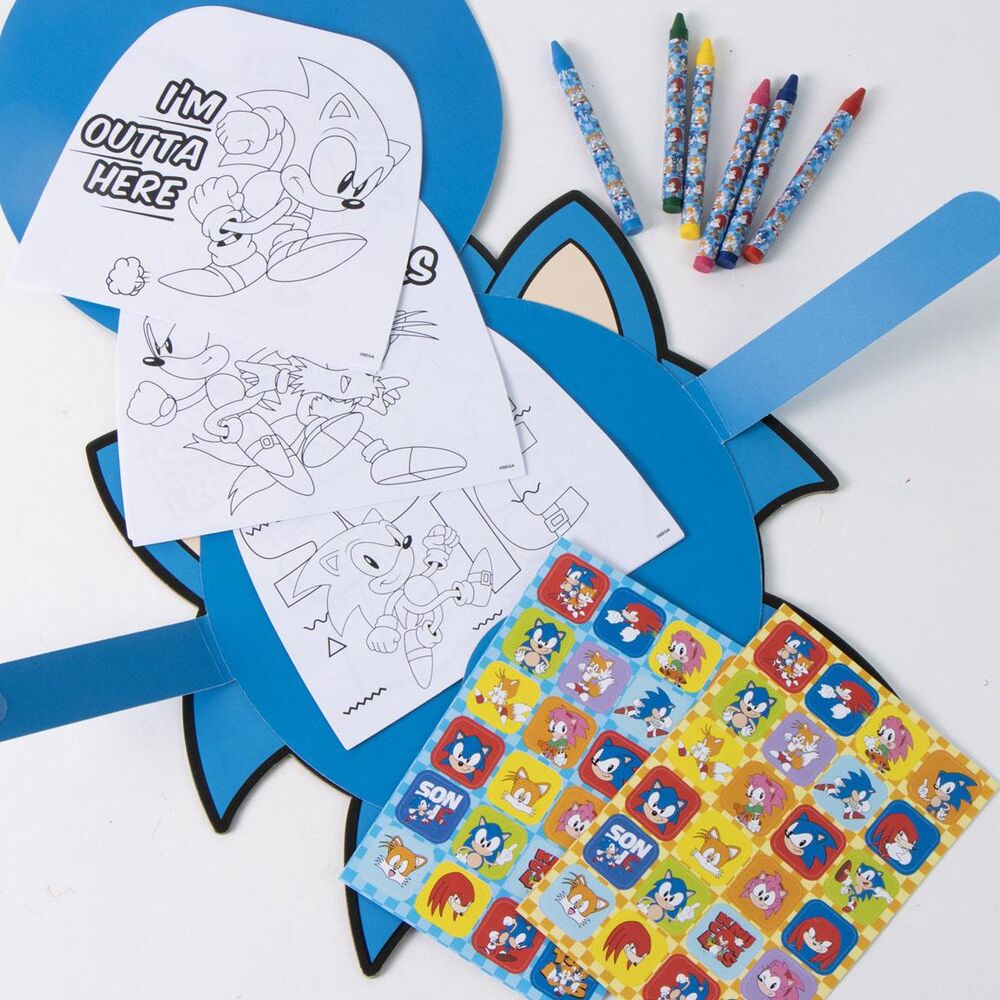 Album de atividades para colorir Sonic the Hedgehog