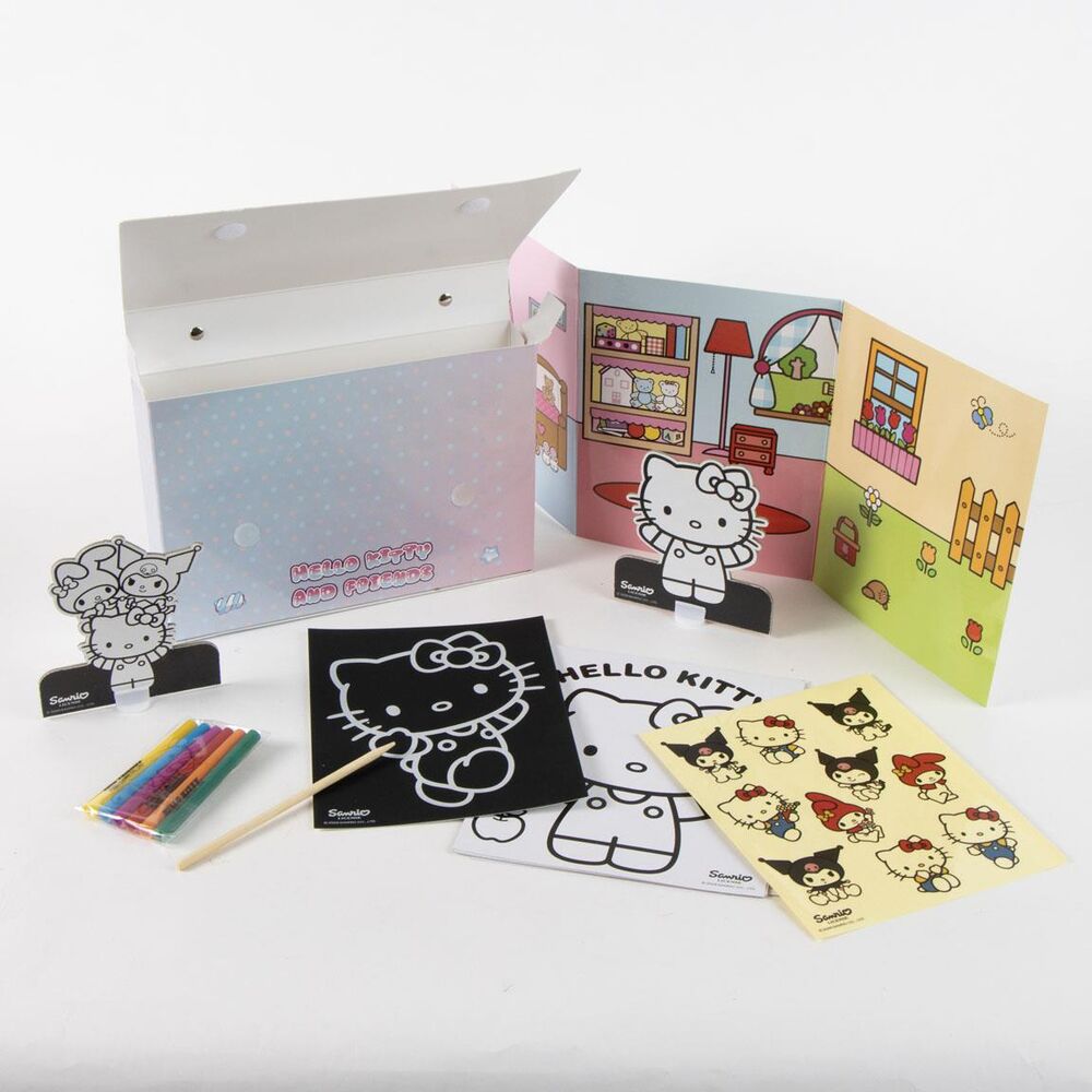 Set coloreable de bolsillo Hello Kitty and Friends