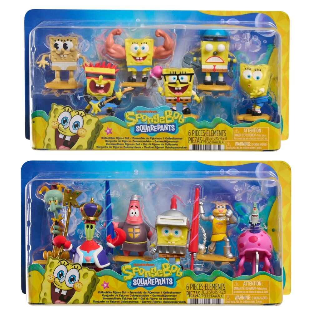 Conjunto de 5 Figuras SpongeBob — Sortido — imagem 1
