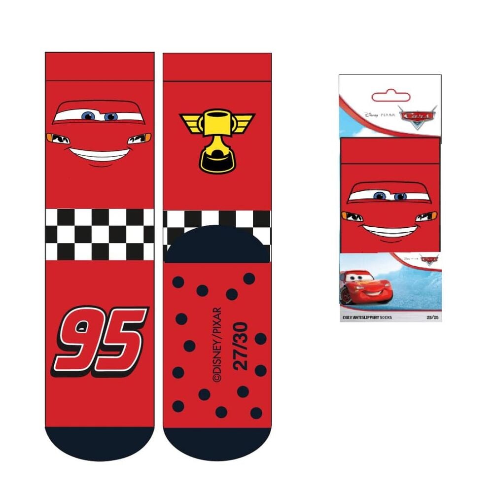 Meias antiderrapantes Cars Disney
