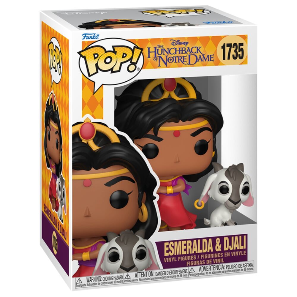 Figura Funko Pop! da Disney: Esmeralda e Djali, do Corcunda de Notre Dame
