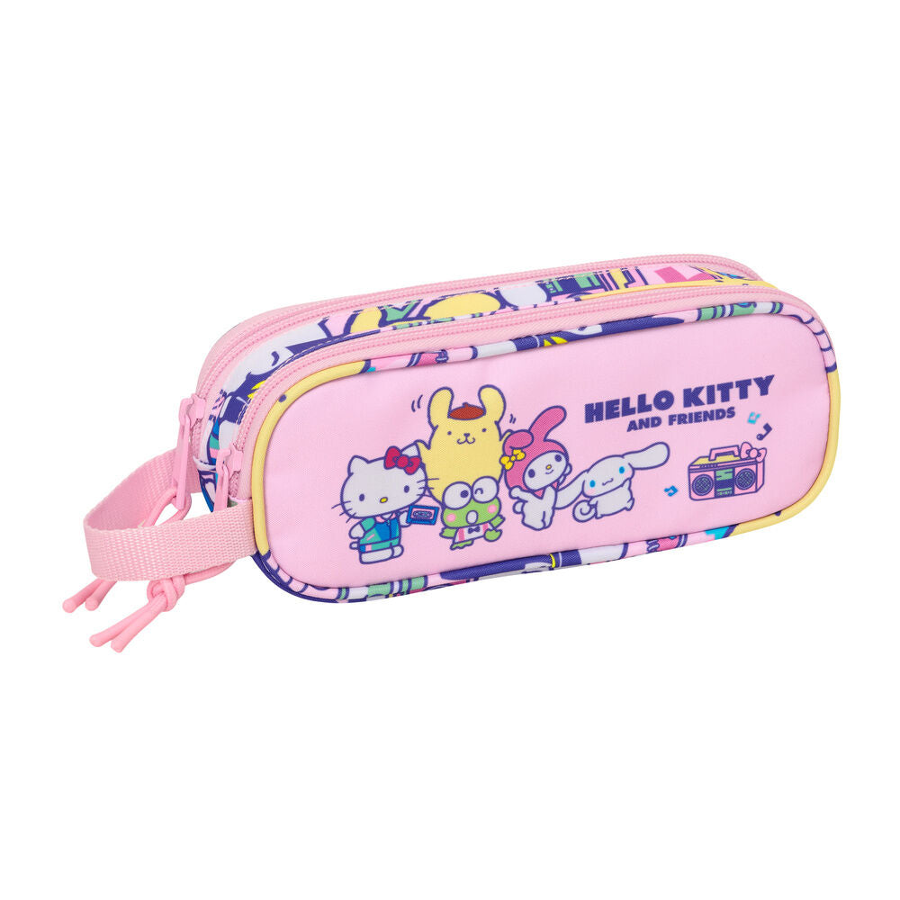 Estojo duplo Hello Kitty & Friends