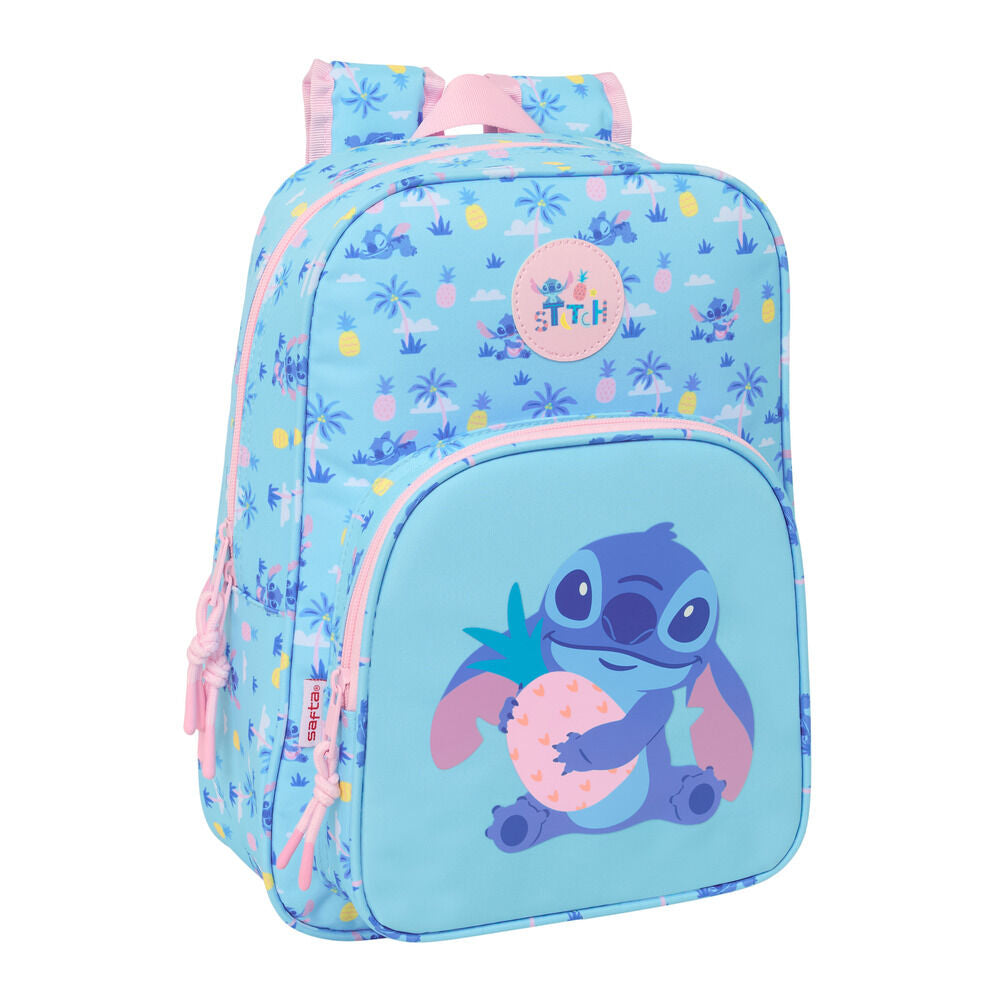 Mochila Waves Stitch Disney 34cm adaptável