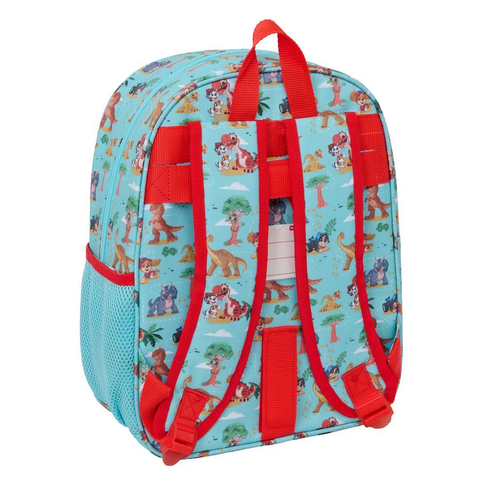 Mochila Dino Rescue Patrulha Pata 34cm adaptável