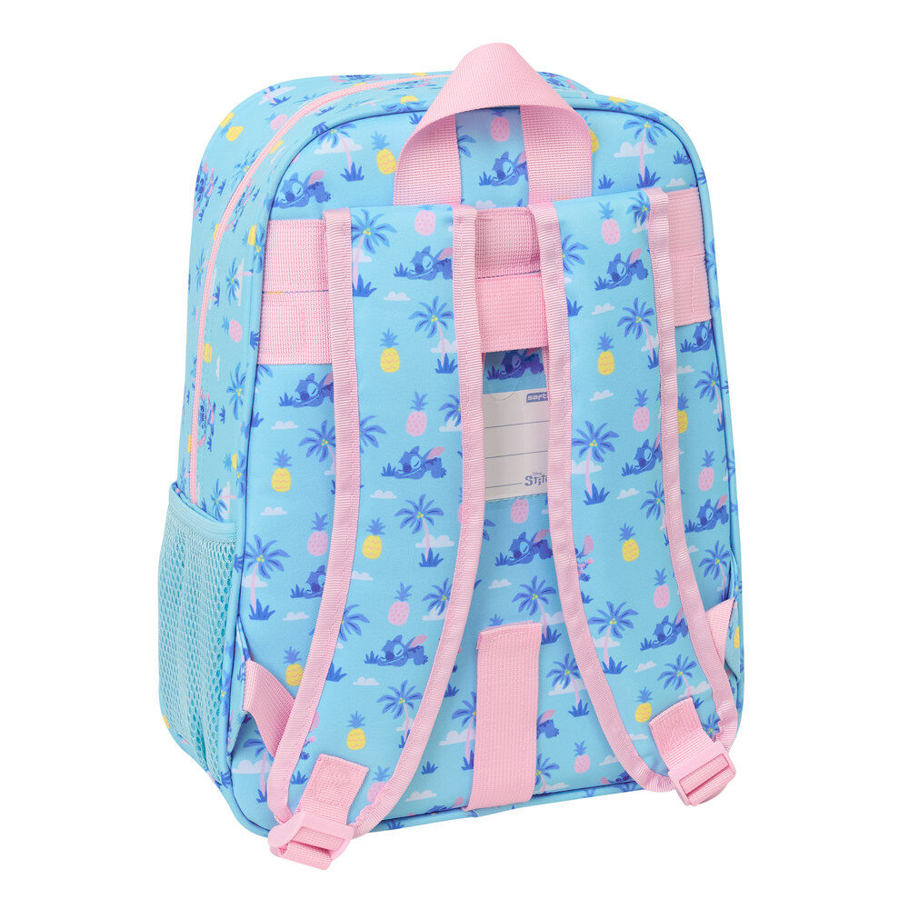 Mochila Waves Stitch Disney 34cm adaptável