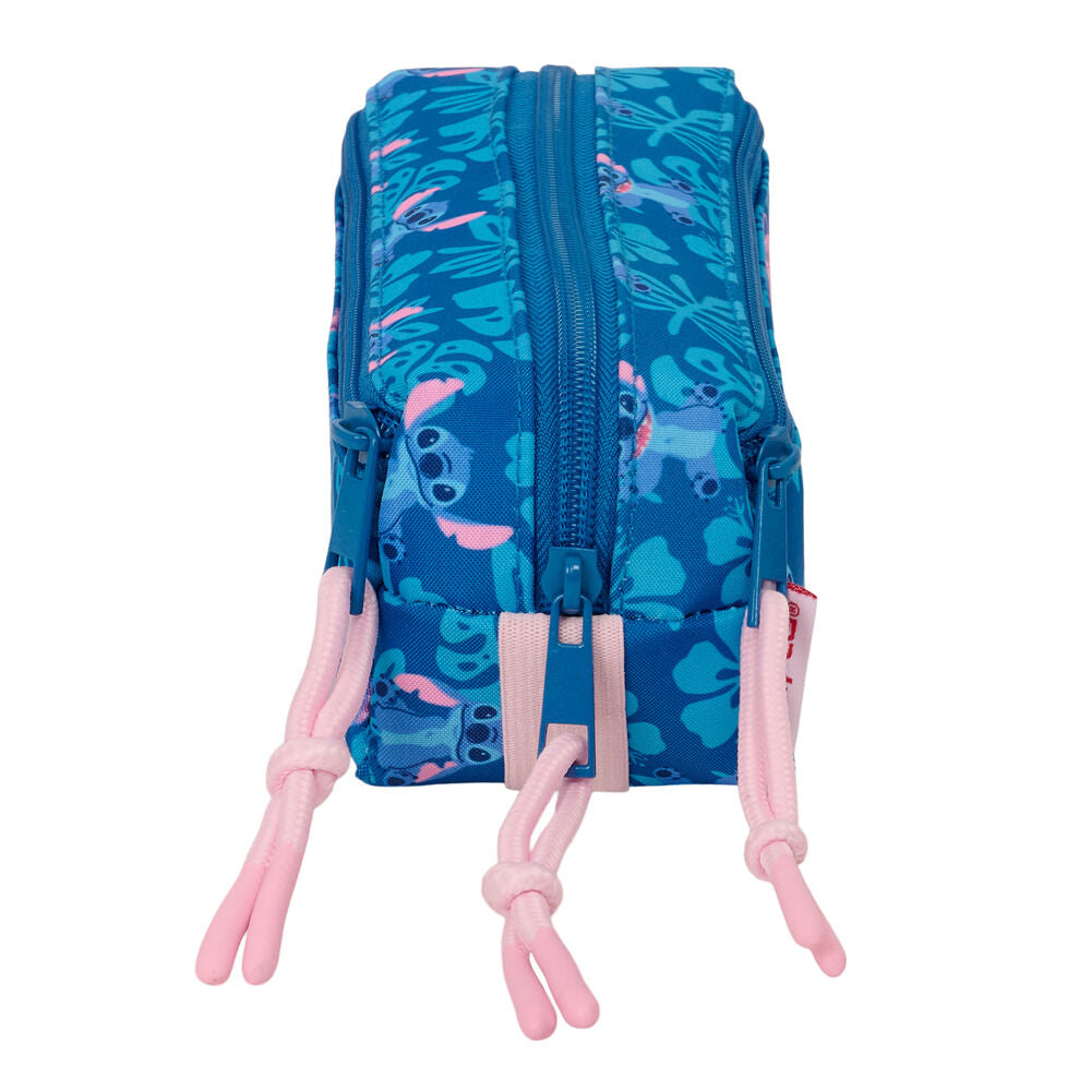 Estojo triplo Angel & Stitch Disney