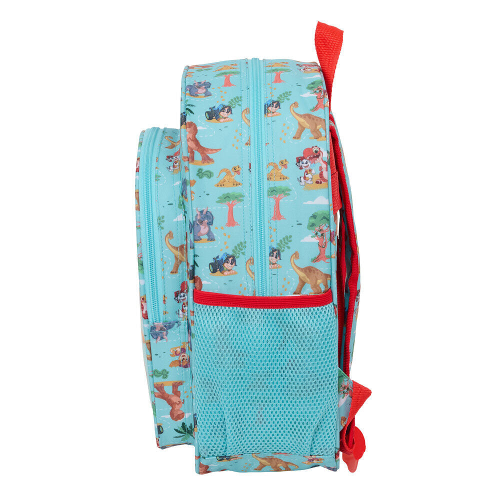 Mochila Dino Rescue Patrulha Pata 34cm adaptável