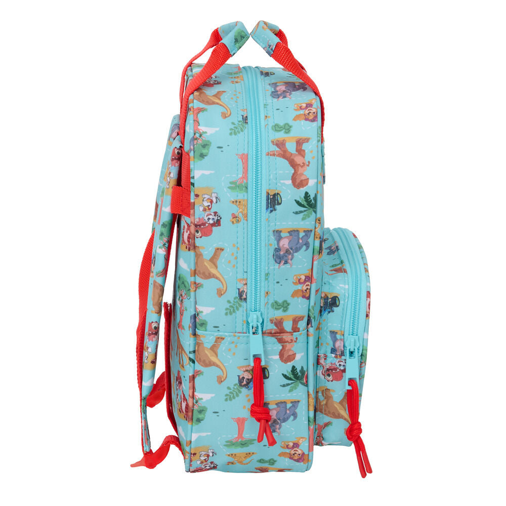 Mochila Dino Rescue Patrulha Pata 28cm adaptável